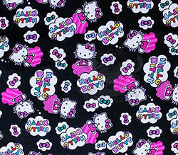 100% Cotton Fabric Quilt Prints - 29 Hello Kitty Bow Tie s/45 Wide/Sold by the yard NC-29