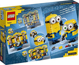 LEGO Minions: Brick-Built Minions and Their Lair (75551) Building Kit for Kids, Great Birthday Present for Kids Who Love Minion Toys and Kevin, Bob and Stuart Minion Characters (876 Pieces)