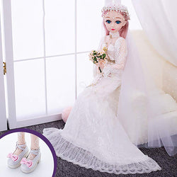 JLIMN BJD Doll 18 Ball Jointed Dolls DIY Toys 1/3 SD Dolls with Clothes Wigs Shoes Makeup for Girls Best Gift,B