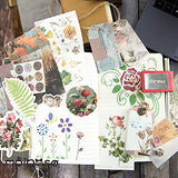 MOLNESO Botanical Scrapbook kit, Flowers Scrapbooking Supplies Paper Stickers for Junk Journaling Bullet Journal Nature Journaling Kit for Adults Teens Girls
