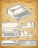 Original Steve Jobs Computer Patent Art Prints - Set of Four Photos (8x10) Unframed - Makes a Great Gift Under $20 for Computer Geeks/Gurus and Tech Support