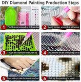 5D DIY Full Drill Anime Diamond Painting Kits Crystal Rhinestone for Adults and Children Arts Craft Home Wall Decor Decor Cartoon Series 12x16 Inch