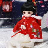 Y&D 1/6 BJD Doll Full Set Girl 26cm 10.2 inch Ball Jointed SD Dolls Toy with Clothes Wig Socks Shoes Makeup,100% Handmade for Girl Birthday Gift