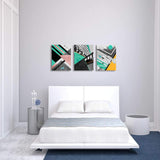 Abstract Art Prints Canvas Art Geometric Wall Decor Paintings Abstract Geometry Wall Artworks Pictures for Living Room Bedroom Decoration Boho Wall Decor, 3 Panels Home Bathroom Wall Decor Posters