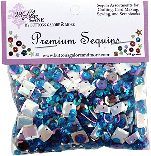 Buttons Galore PS705 28 Lilac Lane Premium Sequins, Multicolor