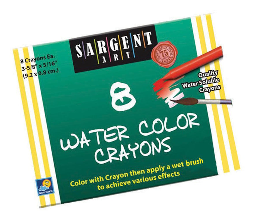 Sargent Art 22-1108 8-Count Water Color-Crayons