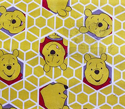 100% Cotton Fabric Quilt Prints - 50 Winnie THe Pooh's Honey s/45 Wide/Sold by the yard NC-50