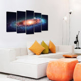 Creative Art- Modern Giclee Canvas Print Artwork Universe 5 Panels Splendid Planetary Nebula Space Picture Printed on Canvas Wall Art for Home office Wall Decor 5pcs/set