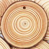 Yexpress Unfinished Natural Thick Wood Slices Circles with Tree Bark Log Discs for DIY Craft