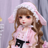 BJD Doll, 1/4 SD Dolls 15 Inch 19 Ball Jointed Doll DIY Toys Fashion Dolls with Clothes Shoes Wig Hair Makeup, Girls Surprise Gift