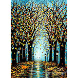 DIY 5D Diamond Painting Kits for Adults & Kids Tree by Number Kits Round Rhinestone Embroidery Cross Stitch Arts Craft Canvas Wall Decor(12x16inch)