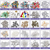 DoreenBow Jewelry Making Kit 1526 Pieces Bracelet Making Kit Jewelry Making Supplies Include Beads Charms Findings Necklace Earring Making Kit for Adults