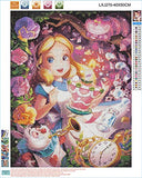 5D DIY Diamond Painting Alice in Wonderland 16X20 inches Full Round Drill Rhinestone Embroidery for Wall Decoration