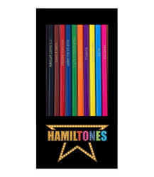 Hamiltones Colored Pencils Set - 12 Hamilton Musical Parody Pencils