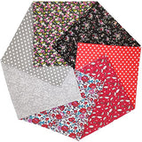 CJINZHI Fat Quarters Fabric Bundles, 14pcs 19.69x19.69inches(50x50cm) Cotton Fabric Quilting Squares lot Precut Patchwork Quarter Sheets for Sewing Patterns Bundle-A3