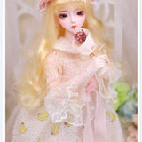 MLyzhe 62Cm Girl BJD Doll 1/3 Scale Ball Jointed Doll Full Set, Includes Costume Wig Accessories Dress Girls Toys