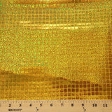 Hologram Square Faux Sequin Yellow 45 Inch Fabric by the Yard (F.E.®)