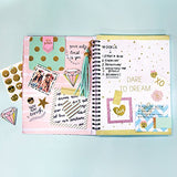STMT DIY Journaling Set by Horizon Group USA, Personalize & Decorate Yourplanner/Organizer/Diary with Stickers, Gems, Glitter Frames, Glitter Clips, Pen, Magnetic Bookmarks, Tassel Keychain & More