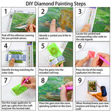 DIY 5D Unicorn Diamond Painting Kits for Adults, Round Full Drill Diamond Painting Art Perfect for Relaxation and Home Christmas Wall Decor 20X25cm