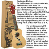 Soprano Ukulele Beginner Pack-21 Inch w/Rainbow String Gig Bag Fast Learn Songbook Digital Tuner All in One Kit