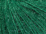 Sparkle Soft Green - Ice Yarns Metallic Lurex Nylon Eyelash Yarn 50gr 153yds,Green, Sparkly