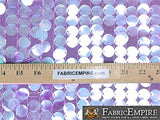 Sequin Clear NEW Paillette Dangle Mesh LAVENDER Fabric / 52" W / Sold by the ...