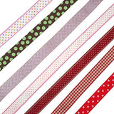 RayLineDo 45x1Yard Mixed Style/Size Solid Grosgrain Ribbon Satin Ribbon Snow Yarn Ribbon Printed
