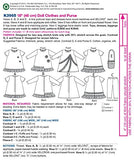 KWIK-SEW PATTERNS K3965 Clothes for 18-Inch Doll Sewing Template, One Size