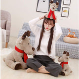 YFLY Elk Christmas Doll Plush Toy Doll for Children,38CM Pillow Plush Toys Winter Christmas Doll Gift