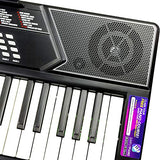 RockJam 61 Key Keyboard Piano With Pitch Bend Kit, Keyboard Stand, Piano Bench, Headphones, Simply Piano App & Keynote Stickers