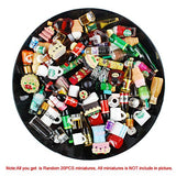 NWFashion Miniature 1:12 Drinks Bottle Cup Cake Mix Random Toyset Playset (20PCS)