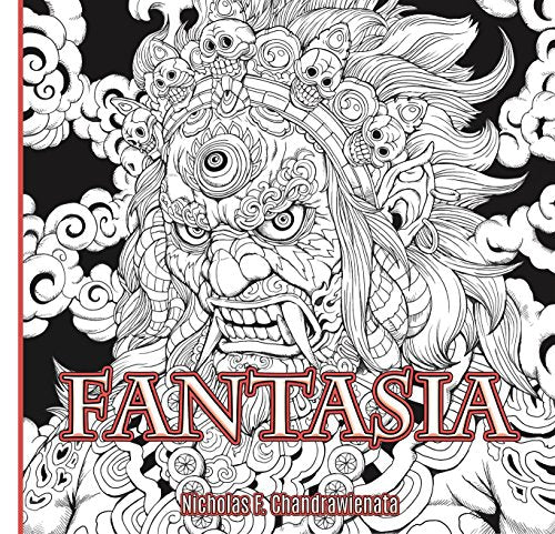 Fantasia Anti-Stress Adult Coloring Book - 3rd US Edition - Single Sided