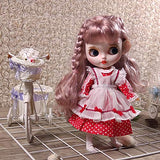 leoglint Blythe Doll Clothes, Dress Clothing for Blythe Doll 30 cm 1/6 Bjd Dolls Azone ICY Licca Doll