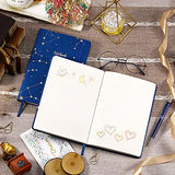 Journal/Ruled Notebook - Ruled Journal with Premium Thick Paper, 6.3" x 8.4", Hardcover with Back Pocket + Banded - Constellation