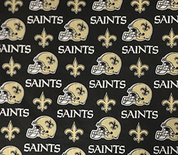 100% Cotton Quilt Prints - 11 New Orleans Saints Logo Fabrics/60 Wide/Sold by the yard