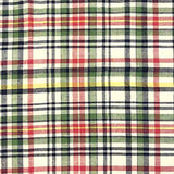 Madras Plaid Fabric (Style 15980) 100% Cotton Printed Fabric 44/45" Wide Sold BTY Shirts,