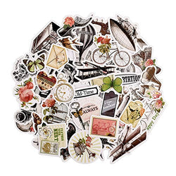 FaCraft 50 PCS Scrapbooking Supplies Stickers Vintage Scrapbook Stickers Aesthetic Stickers for Bullet Journals Daily Planner Aesthetic Cottagecore Decor DIY Arts Crafts Gifts
