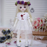 W&Y BJD Doll 1/6 26CM 10Inch 19 Ball Joints SD Dolls with Outfit Elegant Dress Shoes Wigs DIY Toys Gift for Child