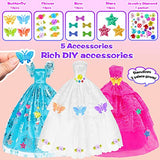 ebuddy Doll Accessories Lot 145 Items 11.5 Inch Girl Doll Fashion DIY Dream Closet Wardrobe with Clothes and Accessories Including Wardrobe(No Doll)