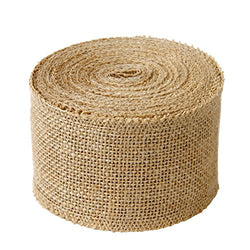 LaRibbons 3 Inches Wide Burlap fabric craft Ribbon on Spool - 10 yards