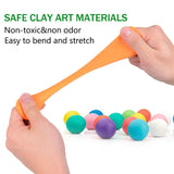 Kyerivs Modeling Clay Air Dry Magic Clay 24 Colors Molding Pasticine Clay Birthday Christmas idea Gift for Girls Kids Stretchable DIY Ultra Light Clay with Tools Accessories Non Toxic&Eco-Friendly