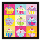 Faber-Castell Paint by Number Cupcake Pop-Art - Complete Paint by Number Kit for Kids