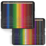 ARTEZA Drawing Bundle, Professional Colored Pencils Set of 48 and 9"x12" Drawing Pad Pack of 2