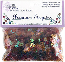 Buttons Galore PS733 20G Poppy 28 Lilac Lane Premium Sequins, Multicolor