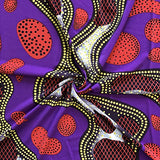 ITY African Print Fabric Stream (13-3) Polyester Lycra Knit Jersey 2 Way Spandex Stretch 58" Wide