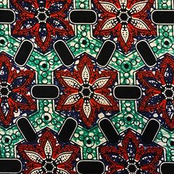 African Print Fabric Cotton Print 44'' wide Sold By The Yard (185179-3)