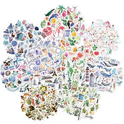 Vintage Scrapbooking Stickers, 11 Sheet(440pcs) Washi Aesthetic Stickers for Journaling, Botanical Deco Stickers Flower|Scrapbook Album|Envelopes, Cute Stickers Sheet for Adults Teens