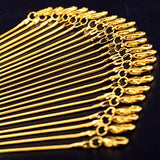 Gold Chain 18K Gold Plated Snake Chains for Necklace Jewelry Making 18inch 24pcs 1.2mm with Lobster