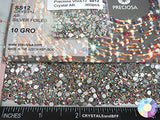 360pcs ss12 (3mm) Crystal AB, Preciosa Genuine Czech Crystals new VIVA12 MC Chaton Rose Flatbacks