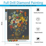 haikyuu Diamond Painting Kits for Adults Kids Beginner, Flower Series Rhinestone Embroidery Cross Stitch Pictures Perfect for Home Wall Decor
